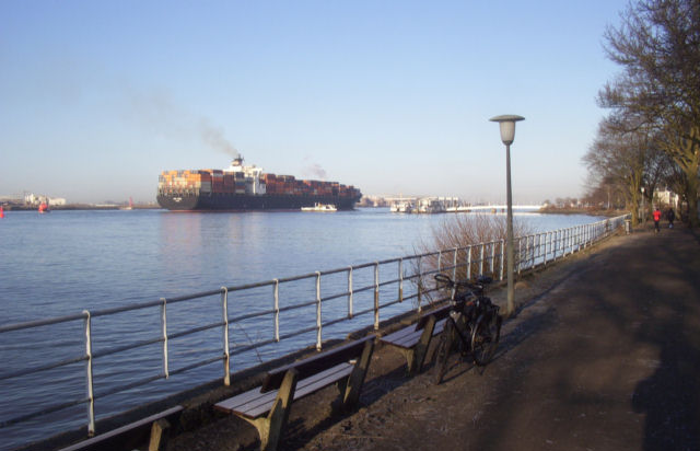 Frühling an der Elbe, Foto vom 23.03.2006